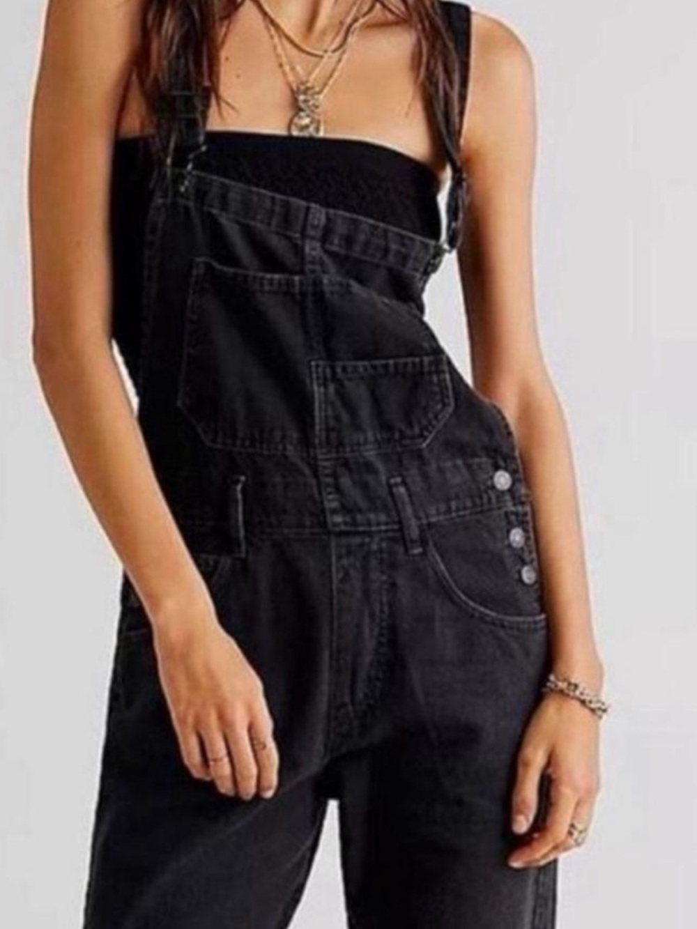 We The Free Black Denim Women's Overalls, so cute for Fall!